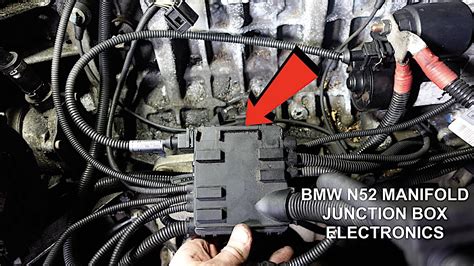 bmw engine junction box n51|wiring harness junction box under throttle body .